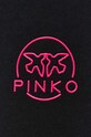 Pinko spodnie dresowe bawełniane czarny 100371.A162
