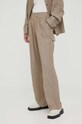 Lanene hlače Herskind Sanne 4835971 smeđa AW23