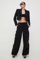 Patrizia Pepe spodnie z elastanem czarny 8P0544.A6F5
