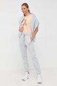 Patrizia Pepe pantaloni da jogging in cotone 8P0549.J096 grigio AW23