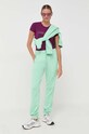 Patrizia Pepe spodnie dresowe bawełniane 8P0549.J096 zielony AW23