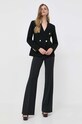 Elisabetta Franchi spodnie PA00436E2 czarny AW23