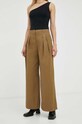 Lovechild pantaloni de bumbac 5483385 verde AW23