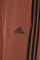 adidas spodnie dresowe bawełniane brązowy IL3451