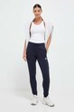 adidas pantaloni de trening din bumbac IC9923 bleumarin NC24