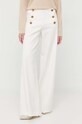 Red Valentino spodnie z domieszką wełny 3R3RBG95WBP beżowy AW23