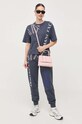 Armani Exchange spodnie dresowe bawełniane 6RYP84.YJEEZ szary AW23
