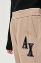 Armani Exchange spodnie dresowe beżowy 6RYP78.YJEBZ