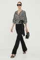 Παντελόνι Liu Jo CF3371.J1930 μαύρο AW23