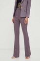 Штани Elisabetta Franchi з еластаном фіолетовий PA02337E2