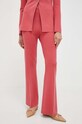 Kalhoty Twinset 232TP3034 růžová AW23