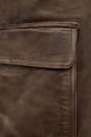 Herskind spodnie skórzane brązowy 4914960