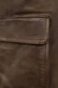 brązowy Herskind spodnie skórzane