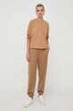 Штаны с примесью шерсти Weekend Max Mara 2357860333600 бежевый AW23