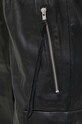 Notes du Nord pantaloni de piele negru 13288