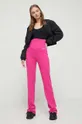 Бавовняні спортивні штани Chiara Ferragni рожевий
