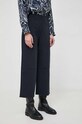 Max Mara Leisure spodnie 2337860536600 granatowy AW23