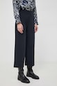 Max Mara Leisure spodnie 2337860536600 granatowy AW23