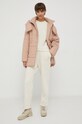 Pepe Jeans spodnie dresowe sztruksowe Kika PL211675.804 beżowy AW23
