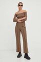 Брюки Résumé Tracy 18901034 коричневый AW23