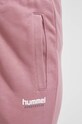 Hummel pantaloni de trening din bumbac roz 221758