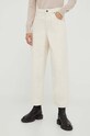 American Vintage jeansy SPY11DH23 beżowy AW23