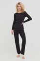 United Colors of Benetton nadrág otthoni viseletre 3Z123F169.100. fekete AW23