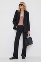 Sisley spodnie 4KVXLF03I.100 czarny AW23