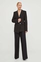 BOSS pantaloni in lana x Alica Schmidt nero 50504193