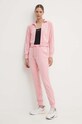 Guess spodnie dresowe V3BB27.KBXI2 różowy AW24