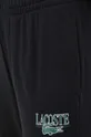 czarny Lacoste spodnie dresowe