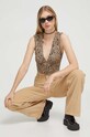 Tommy Jeans pantaloni de catifea cord DW0DW16902 bej AW23