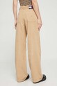 Îmbrăcăminte Tommy Jeans pantaloni de catifea cord DW0DW16902 bej