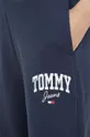 sötétkék Tommy Jeans pamut melegítőnadrág