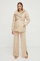 Patrizia Pepe spodnie z domieszką wełny 2P1506.K139 beżowy AW23