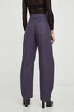 Îmbrăcăminte Patrizia Pepe pantaloni de bumbac 2P1550.D053 bleumarin