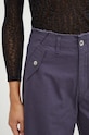 Patrizia Pepe pantaloni in cotone blu navy 2P1550.D053