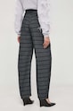 Îmbrăcăminte Patrizia Pepe pantaloni de bumbac 2P1550.D055 negru