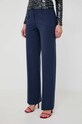 Kalhoty s příměsí vlny Patrizia Pepe 2P1554.A1PH námořnická modř AW23