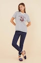 Pamučni donji dio trenirke women'secret Mix & Match HARRY POTTER COLLEGE pamuk mornarsko plava 3706006