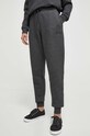 Παντελόνι lounge Tommy Hilfiger πλεκτό ύφασμα γκρί UW0UW04767