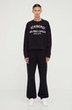 Iceberg spodnie dresowe bawełniane B121.6300 czarny AW23