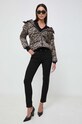 Morgan spodnie PAYET1.NOIR czarny AW23