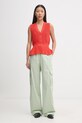 Bavlněné kalhoty Stine Goya Fatuna SG5146 zelená AW23