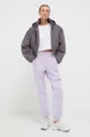 Tréningové nohavice Calvin Klein Performance fialová