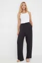 μαύρο Παντελόνι πιτζάμας Calvin Klein Underwear Γυναικεία
