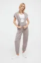 Bombažne pižama hlače Calvin Klein Underwear siva