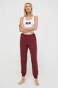 burgundia Calvin Klein Underwear nadrág otthoni viseletre Női