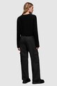 Бавовняні штани AllSaints FRIEDA STRAIGHT чорний WP008Z