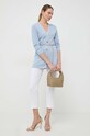 MICHAEL Michael Kors pantaloni MS13014ENX alb SS24